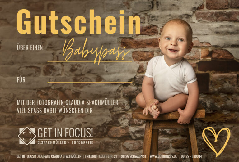 Geschenkgutschein-Baby Portrait